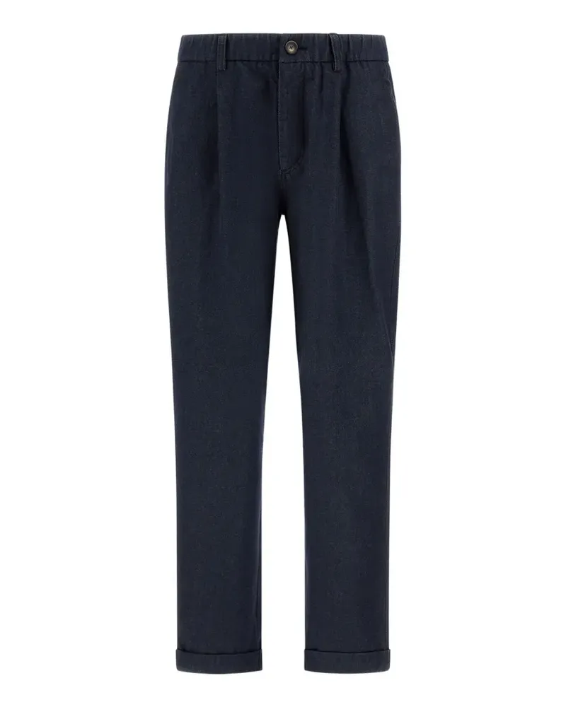 Herno Hose mit elastischem Bund - Blau Blau