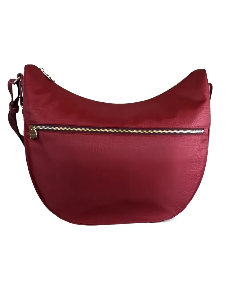 Borbonese Schultertasche mit Reißverschluss - Rot Rot