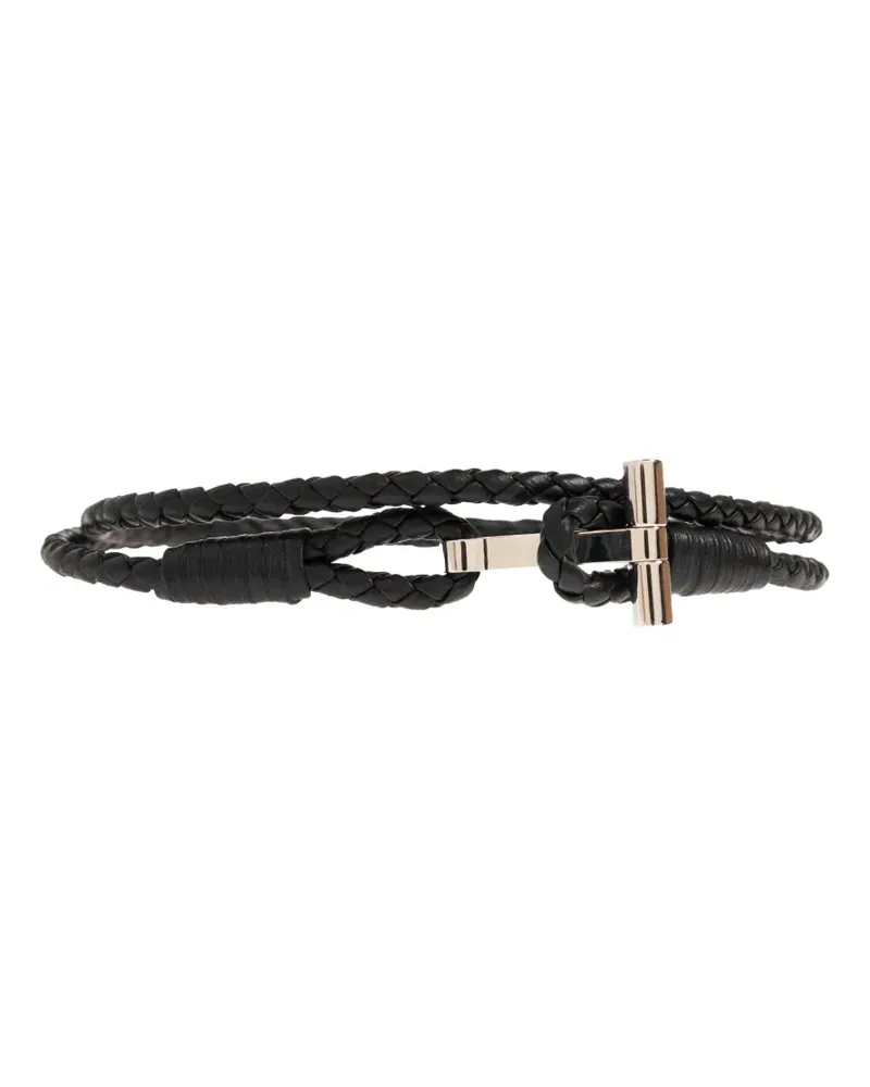Tom Ford braided-design t-bar bracelet - Silber Silber