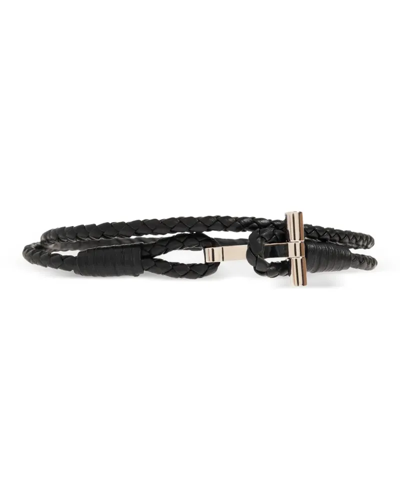 Tom Ford braided-design t-bar bracelet - Silber Silber