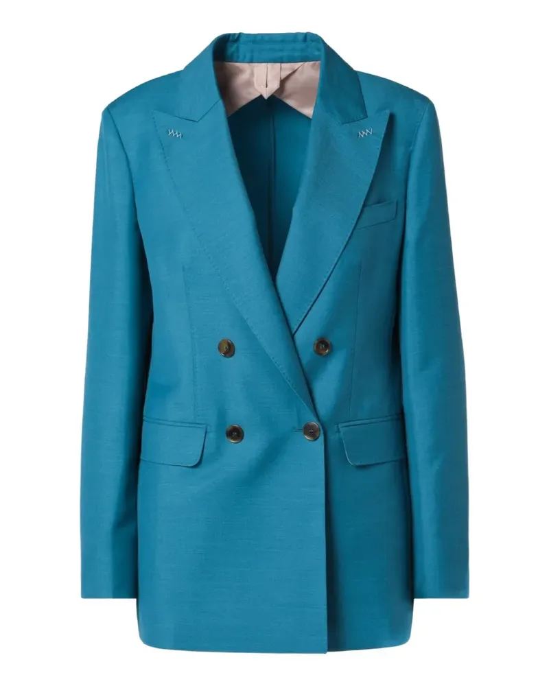 Max Mara double-breasted jacket - Blau Blau