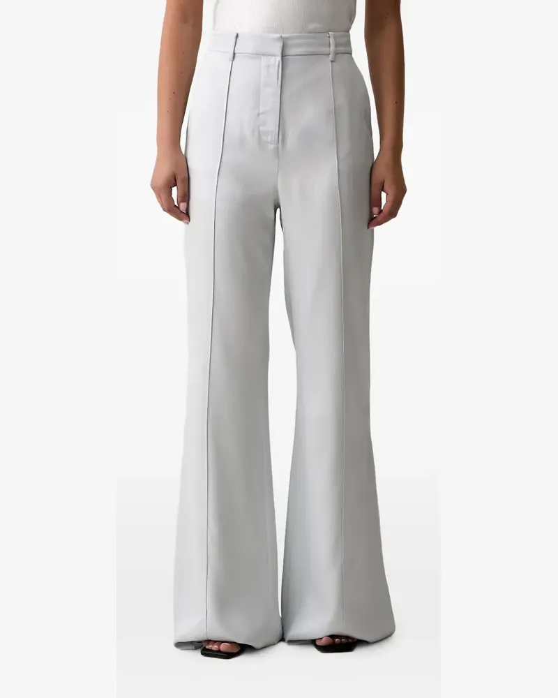 Trussardi Schlaghose mit hohem Bund - Blau Blau