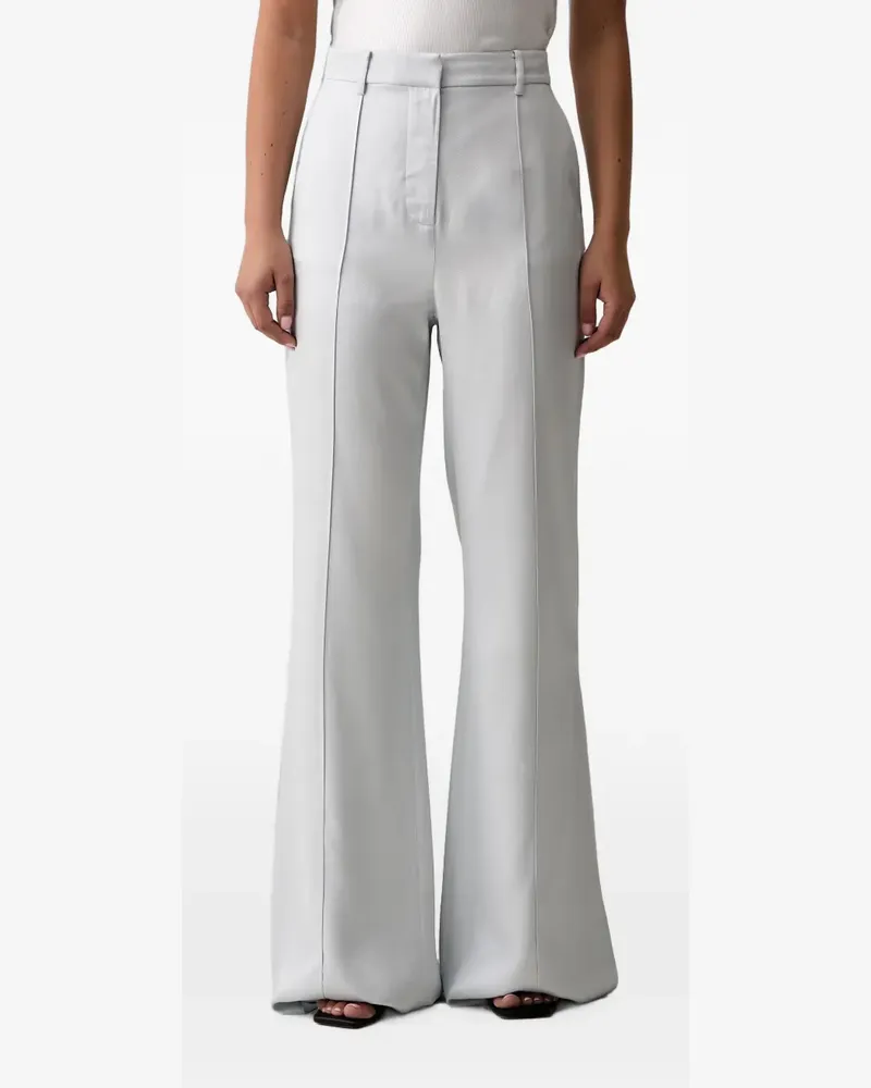 Trussardi Schlaghose mit hohem Bund - Blau Blau