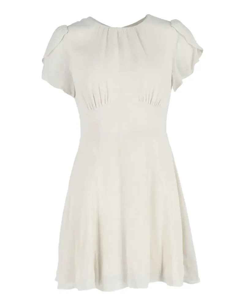 Reformation tulip-sleeve mini dress - Nude Nude