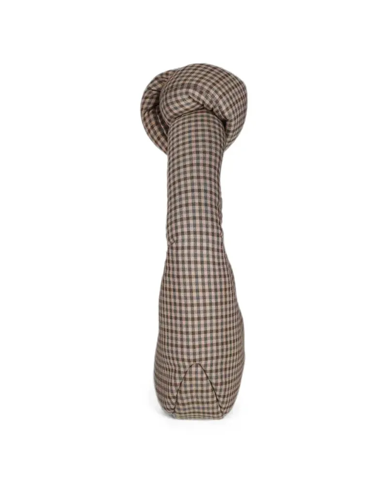 A.W.A.K.E. Mia knotted gingham shoulder bag - Braun Braun