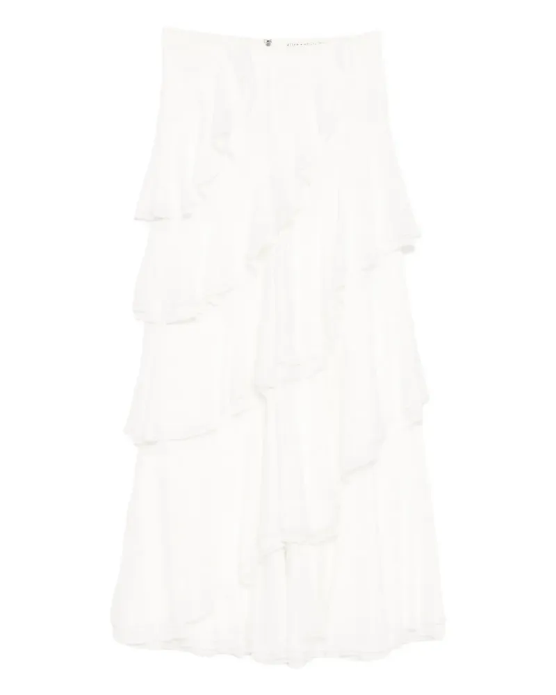 Alice + Olivia Hose mit Blumenspitze - Weiß Weiß