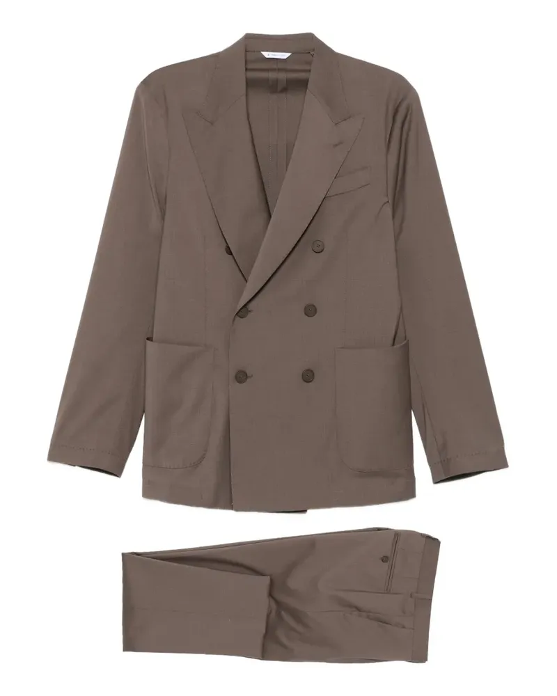 Manuel Ritz Doppelreihiger Anzug - Braun Braun