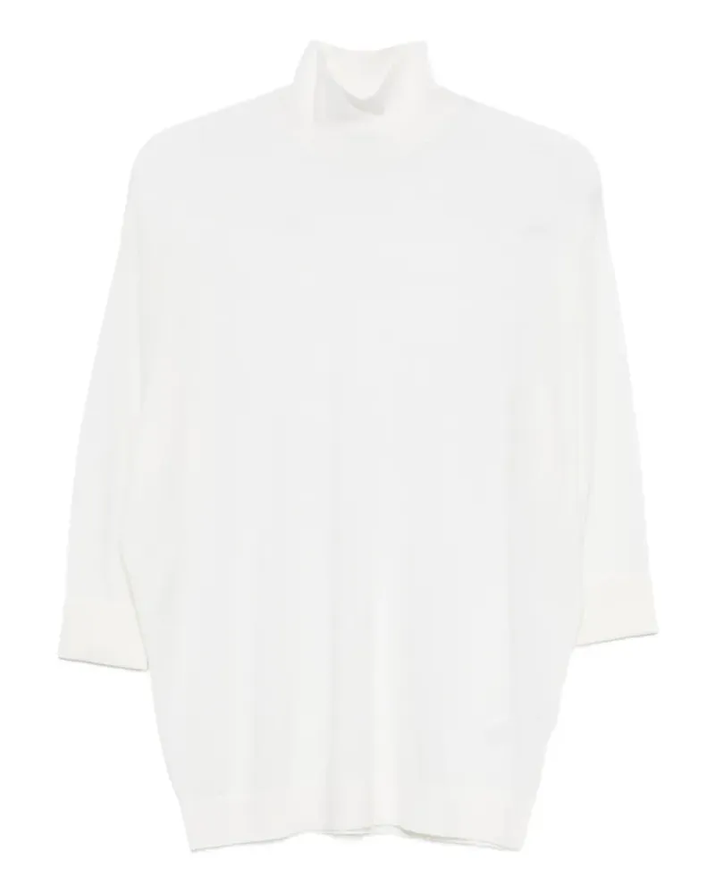 Dorothee Schumacher roll-neck three-quarter-sleeve sweater - Nude Nude