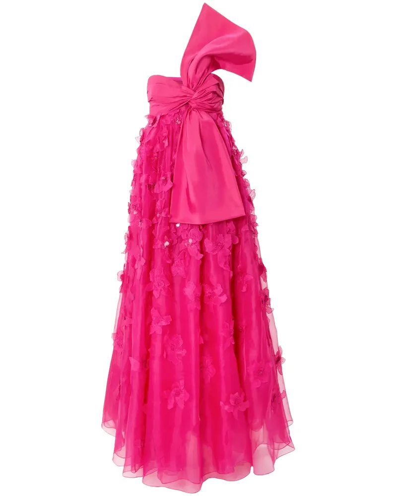 Carolina Herrera New York Abendkleid mit Applikationen - Rosa Rosa