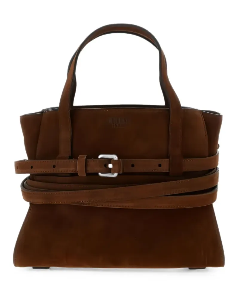 Moschino Tie Handtasche - Braun Braun