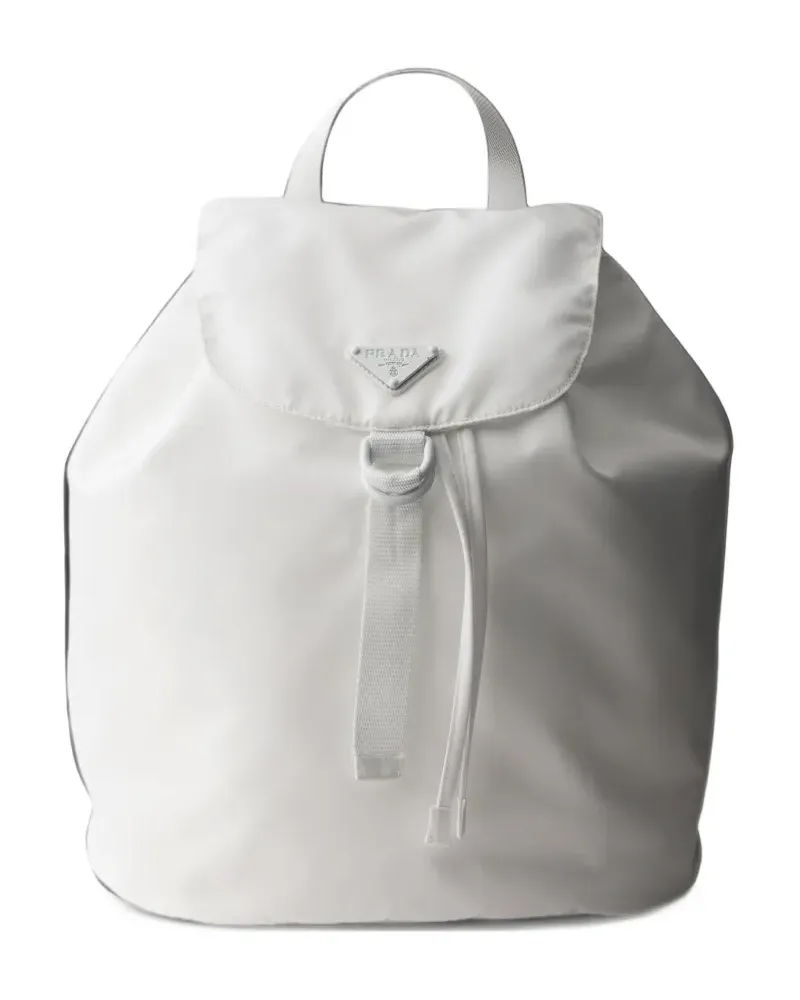 Prada Rucksack aus Re-Nylon - Weiß Weiß