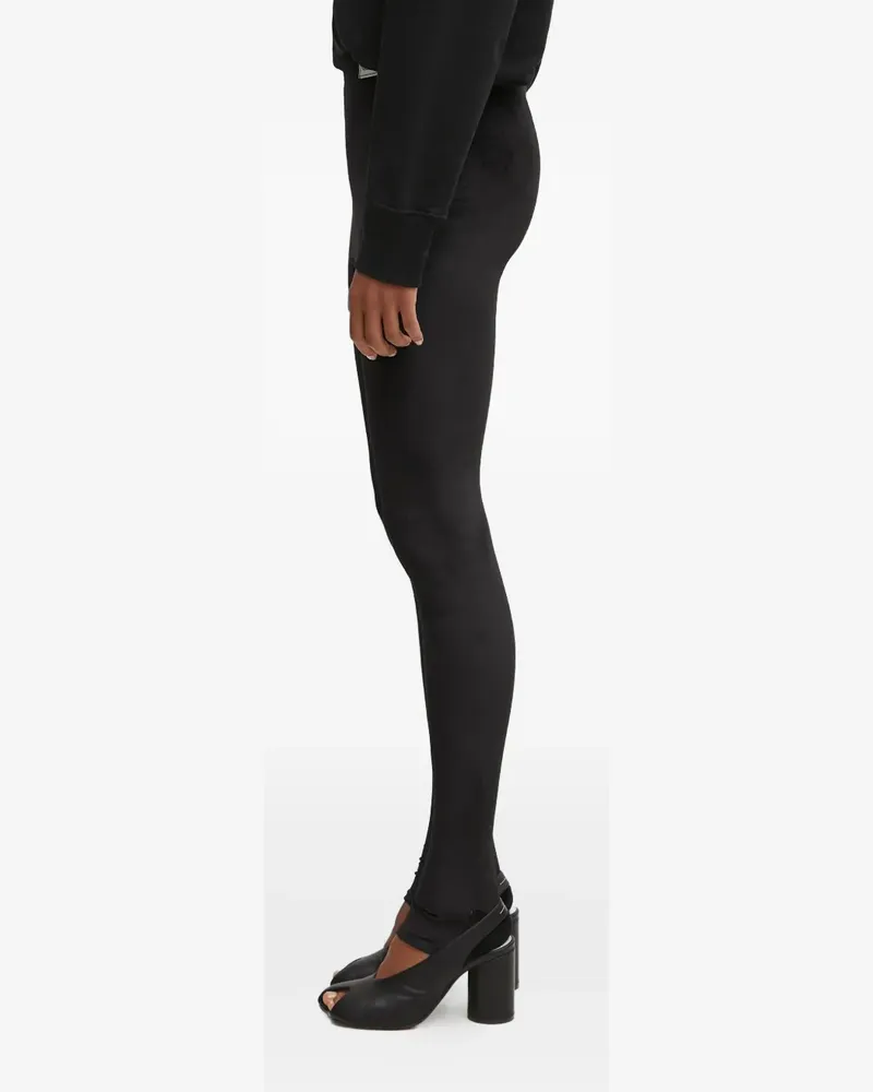 Fiorucci velvet split-hem leggings - Schwarz Schwarz