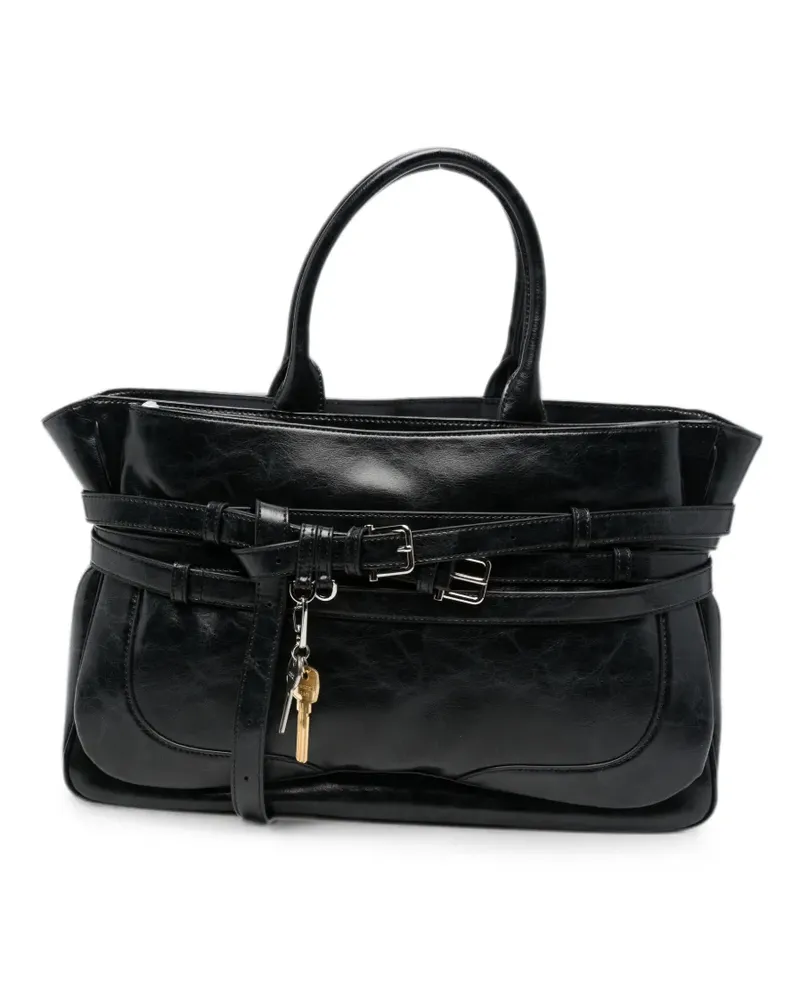 OSOI Brocle leather tote bag - Schwarz Schwarz