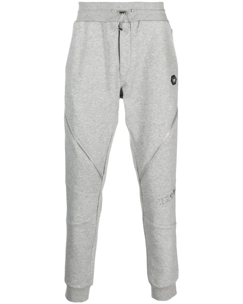 Philipp Plein Jogginghose mit Reißverschlussdetail - Grau Grau