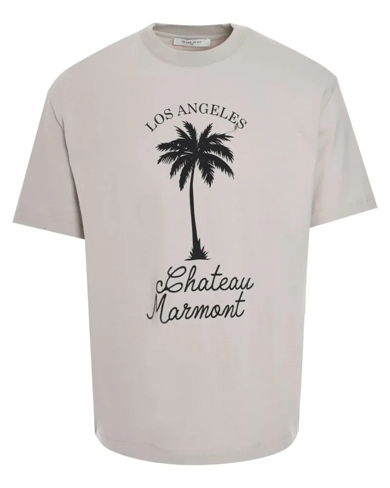 IH NOM UH NIT T-Shirt mit Palmen-Print - Grau Grau