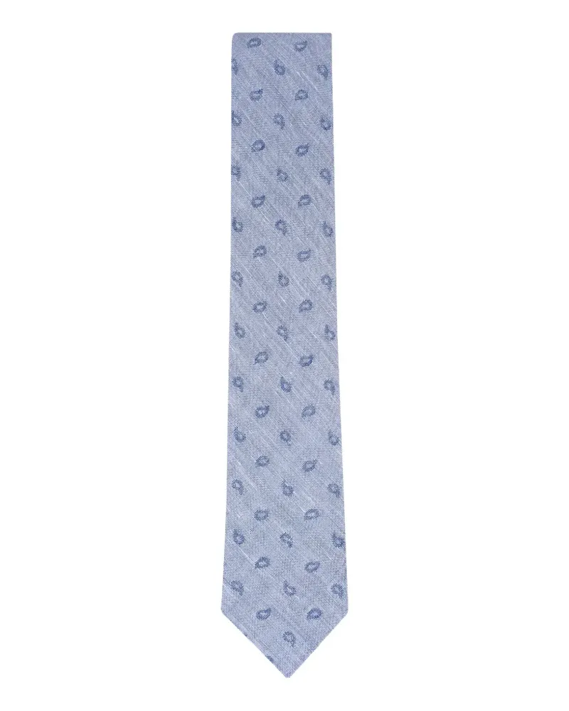 Ermenegildo Zegna paisley-print tie - Blau Blau