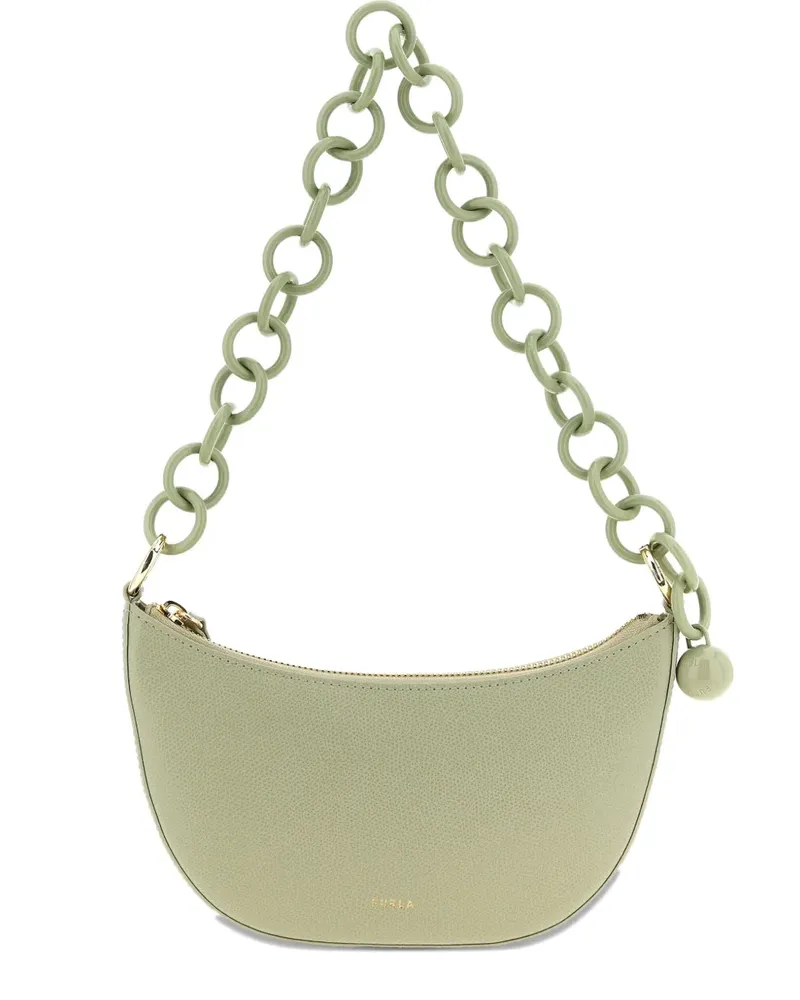 Furla Mini Schultertasche aus Leder - Grün Grün