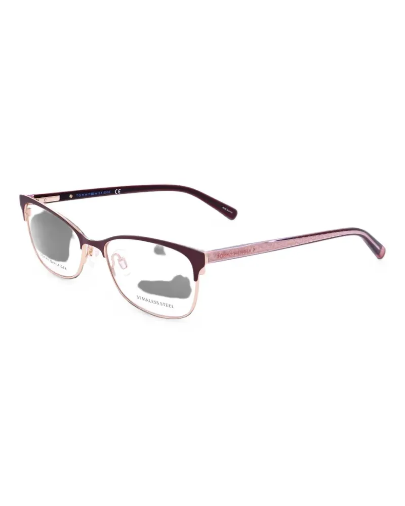 Tommy Hilfiger rectangle-frame glasses - Rot Rot