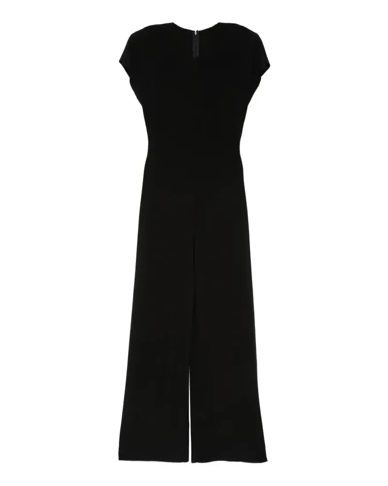 Norma Kamali cap-sleeves jumpsuit - Schwarz Schwarz
