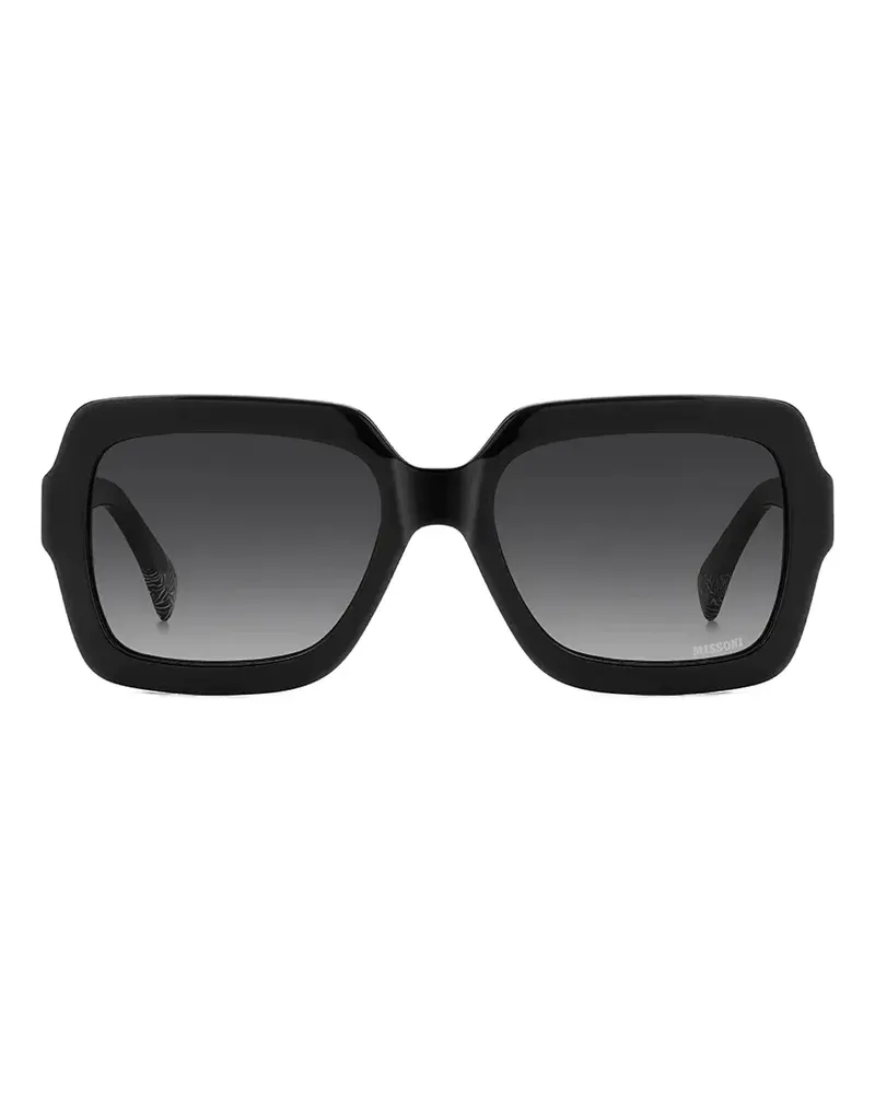 Missoni Sonnenbrille mit eckigem Gestell - Schwarz Schwarz