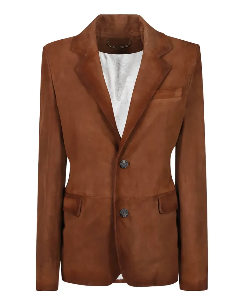 Golden Goose Jacke aus gewachstem Wildleder in Braun Braun