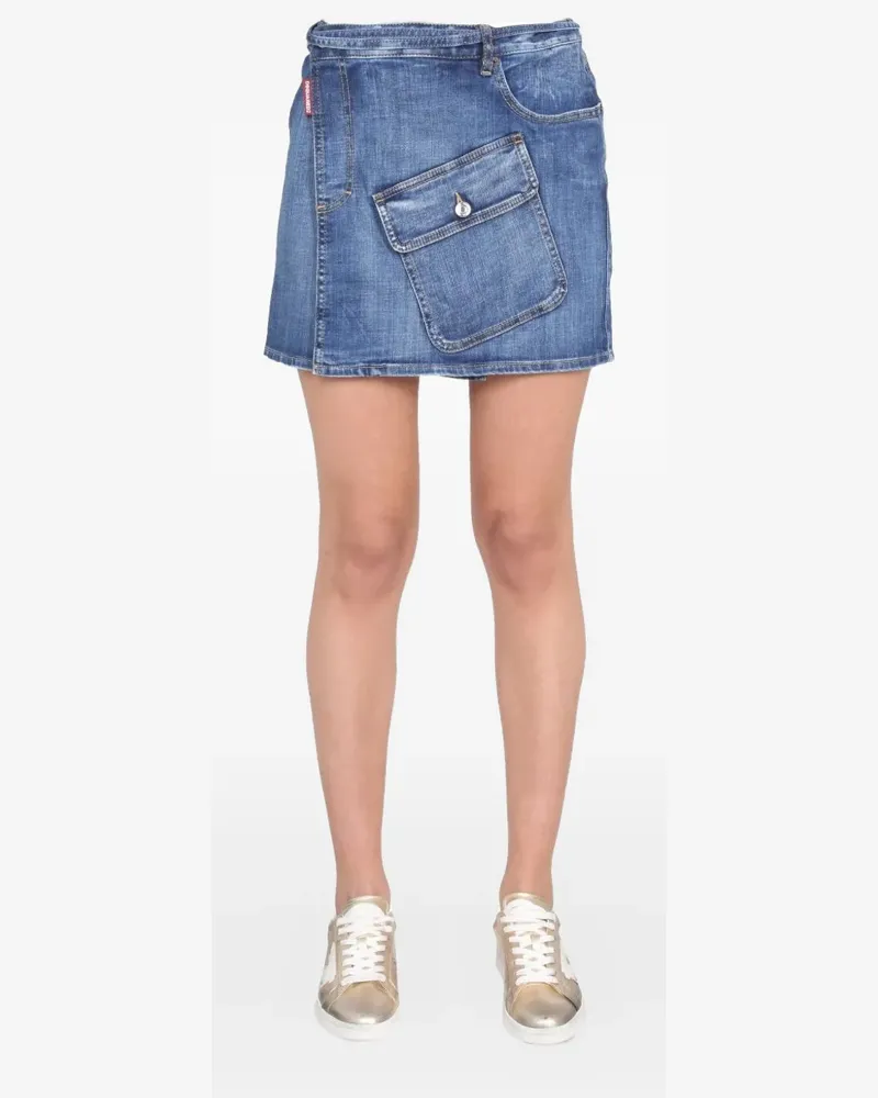 Dsquared2 Minirock mit Taschen - Blau Blau