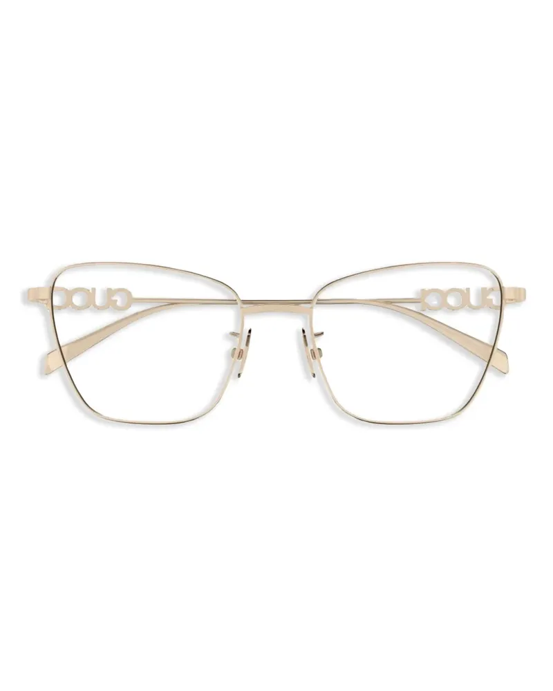 Gucci Brille mit eckigem Gestell - Gold Gold