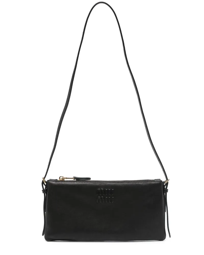 Miu Miu Mini-Tasche aus Leder - Schwarz Schwarz