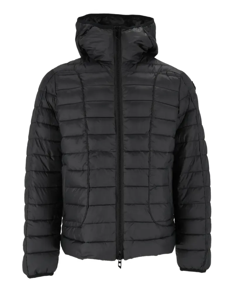 Diesel Steppjacke mit farblich abgestimmten Paspeln - Schwarz Schwarz