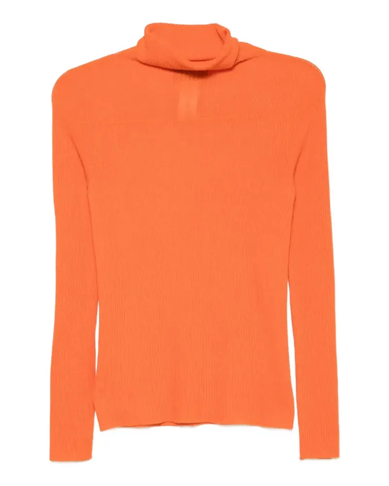 Fabiana Filippi Gerippter Rollkragenpullover - Orange Orange