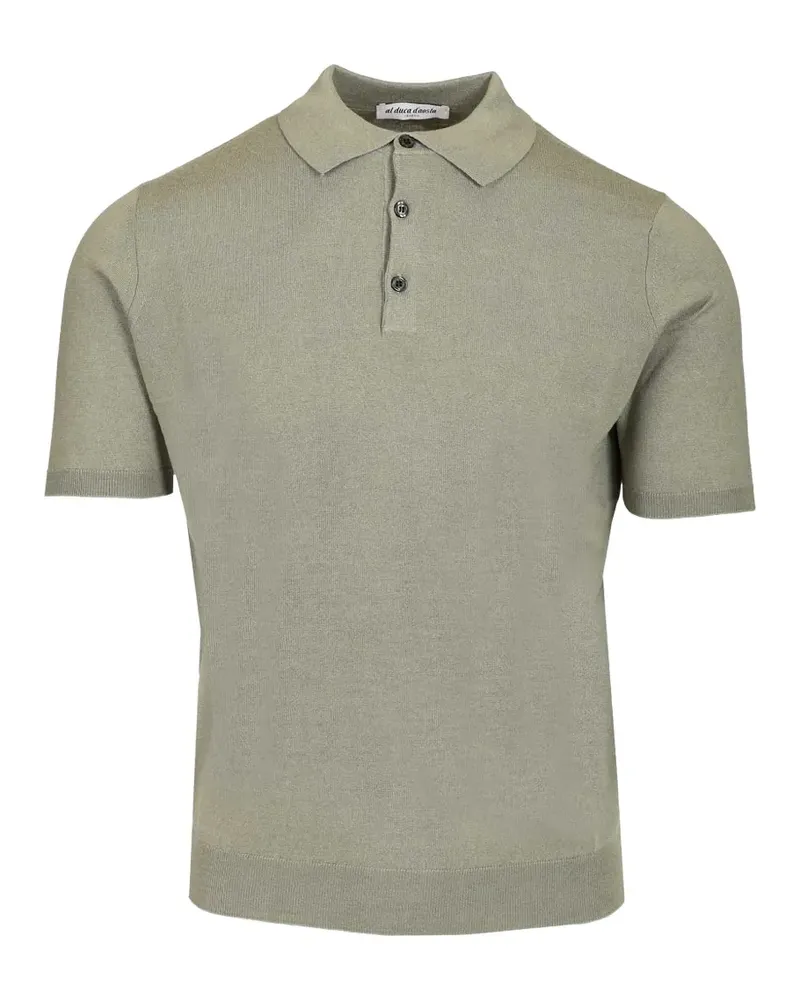 Al Duca D’Aosta 1902 Poloshirt mit gerippten Details - Grün Grün
