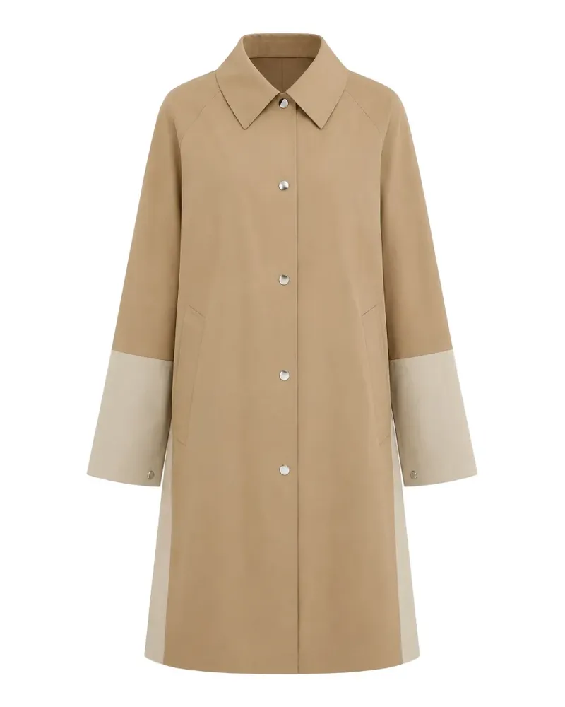 OOF WEAR 1400 York colour-block panelled coat - Nude Nude
