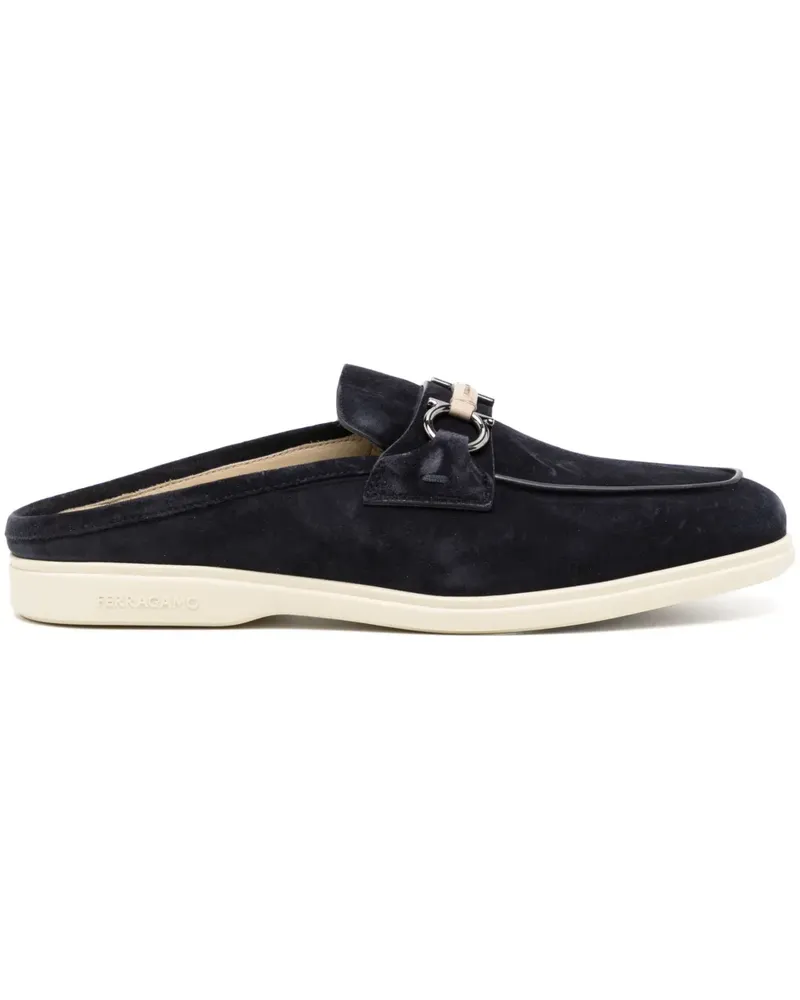 Ferragamo Sandalen mit Logo - Blau Blau