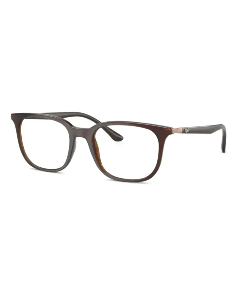 Ray Ban Brille mit eckigem Gestell - Braun Braun