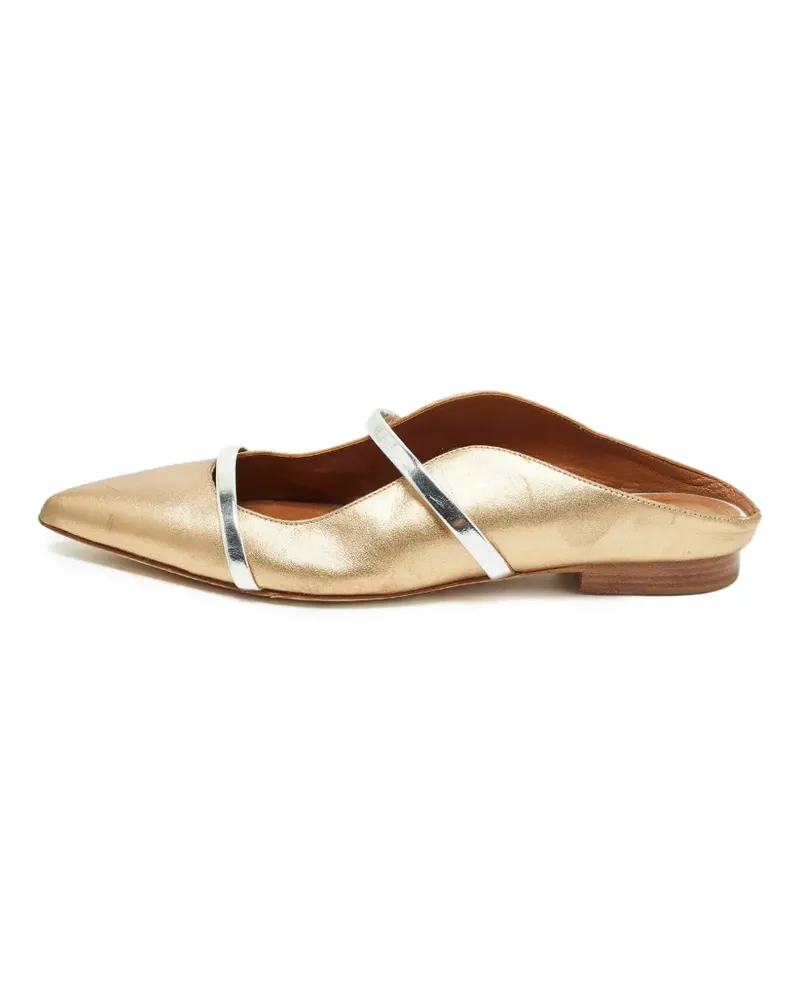 Malone Souliers Maureen Mules mit spitzer Kappe - Gold Gold