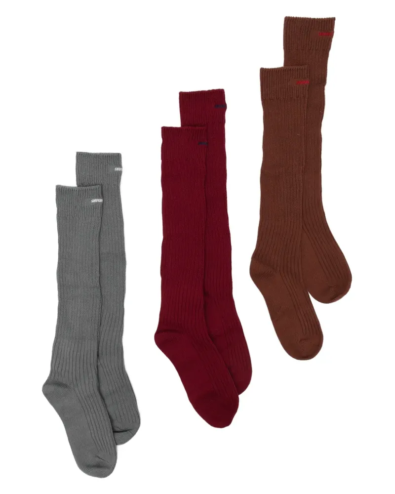 SHUSHU/TONG Socken mit Logo-Stickerei - Rot Rot