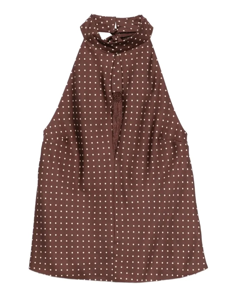 Posse Phoebe polka-dot pattern top - Braun Braun