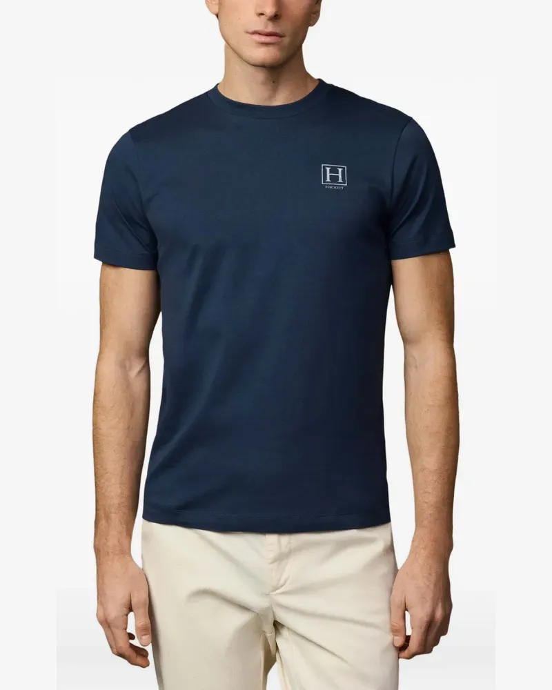 Hackett logo-print short-sleeve T-shirt - Blau Blau