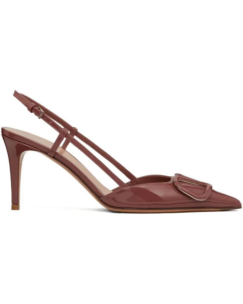 Valentino Garavani VLogo Pumps 80mm - Braun Braun