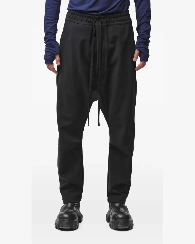 THOM KROM Baggy-Hose mit Kordelzug - Schwarz Schwarz