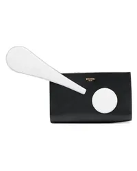 Moschino Ausrufezeichen-Clutch Schwarz