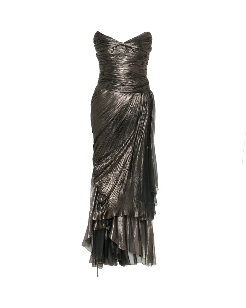 Maria Lucia Hohan Kleid im Metallic-Look - Grau Grau