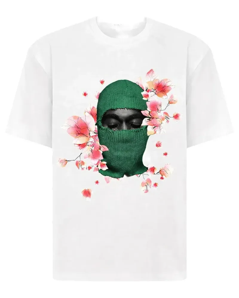 IH NOM UH NIT T-Shirt mit Blumenprint - Weiß Weiß