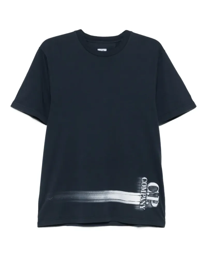 C.P. Company T-Shirt mit grafischem Print - Blau Blau