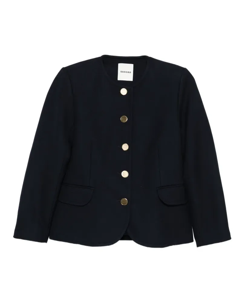 Sandro Jacke mit Knopfleiste - Blau Blau