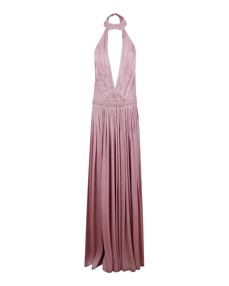 COSTARELLOS Maxikleid mit Falten - Rosa Rosa