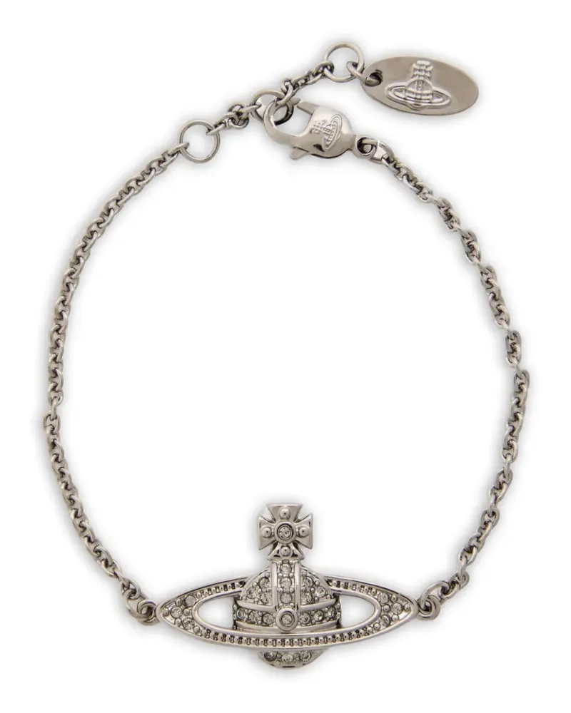 Vivienne Westwood Kettenarmband mit Orb-Anhänger - Silber Silber