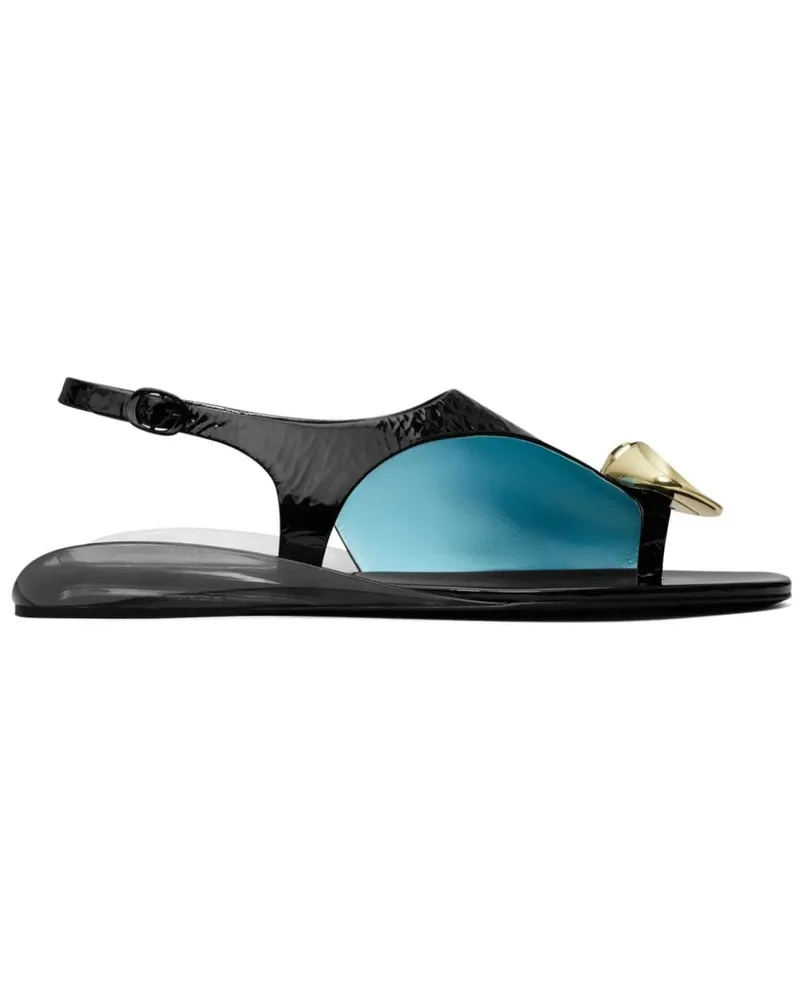 Tory Burch Patos Sandalen mit Steinverzierung - Schwarz Schwarz