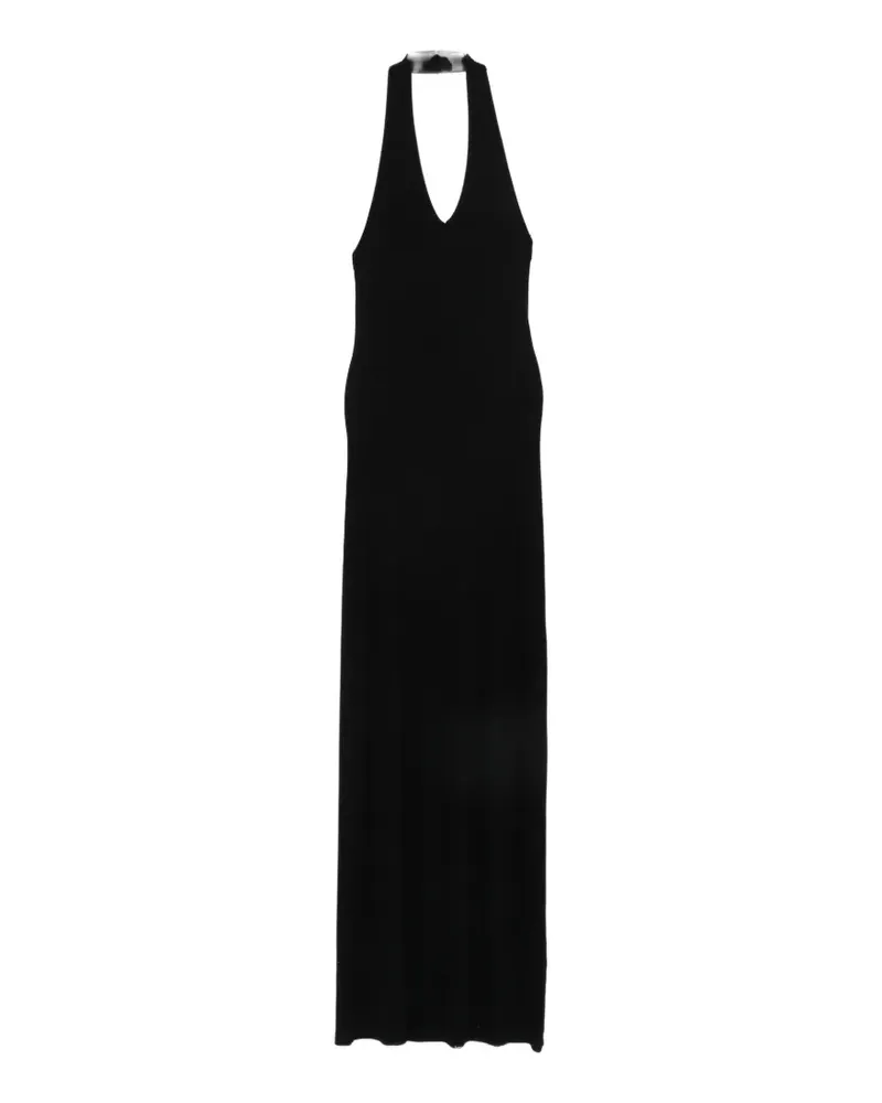 Enza Costa ribbed maxi dress - Schwarz Schwarz