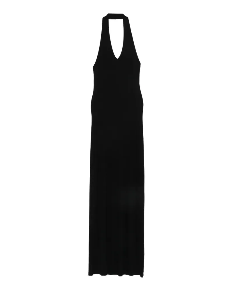 Enza Costa ribbed maxi dress - Schwarz Schwarz